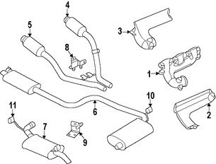 Foto de Mltiple de Escape Original para Dodge Intrepid Chrysler 300M Chrysler Concorde Chrysler LHS Chrysler Prowler Plymouth Prowler Marca CHRYSLER Nmero de Parte 4792457AC