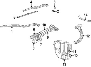 Foto de Aspa de limpiaparabrisas Original para Chrysler LHS Chrysler 300M Chrysler Concorde Dodge Intrepid Marca CHRYSLER Nmero de Parte 5011208AB