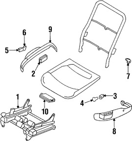 Foto de Switch de Memoria de Asiento Original para Dodge Intrepid Chrysler 300M Chrysler LHS Marca CHRYSLER Nmero de Parte RF29MF1AB