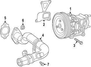 Foto de Bomba de agua del motor Original para Jeep Cherokee Jeep  Dodge Dart Fiat  Chrysler 200 Marca CHRYSLER Nmero de Parte 5047389AA