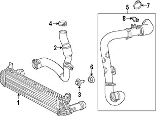 Foto de Sensor de Amplificacin de Turbo Original para Dodge Dart Fiat 500L Marca CHRYSLER Nmero de Parte 68137978AA