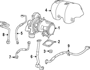 Foto de Empacadura del Turbo Original para Fiat 500 Fiat 500L Fiat  Jeep    Dodge Dart Marca CHRYSLER Nmero de Parte 4893382AA