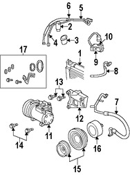 Foto de Interruptor de Lado de presin alta Aire Acondicionado Original para Chrysler PT Cruiser Dodge Neon Plymouth Neon Marca CHRYSLER Nmero de Parte 5014574AA