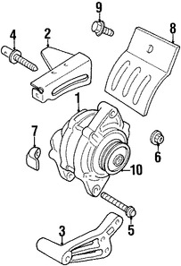 Foto de Tornillo del Alternador Original para Dodge Neon Chrysler PT Cruiser Plymouth Neon Marca CHRYSLER Nmero de Parte 6503705