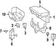 Foto de Caja de Fusibles Original para Jeep Compass 2008 2009 Jeep Patriot 2008 2009 Dodge Caliber 2008 2009 Marca CHRYSLER Remanufacturado Nmero de Parte RL028007AD