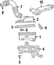 Foto de Manguera de Admisin de Aire del motor Original para Dodge Caliber Jeep Compass Jeep Patriot Marca CHRYSLER Nmero de Parte 4593912AB