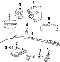 Foto de Cable Espiral Bolsa de Aire Original para Dodge Caliber Dodge Avenger Jeep Patriot Jeep Compass Chrysler Sebring Marca CHRYSLER Nmero de Parte 5156138AC