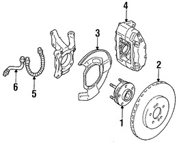 Foto de Manguera de freno hidrulico Original para Dodge Eagle Mitsubishi Plymouth Marca CHRYSLER Nmero de Parte MR129746