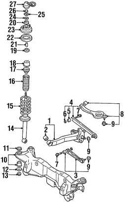 Foto de Soporte de Amortiguador Original para Dodge Eagle Mitsubishi Plymouth Marca CHRYSLER Nmero de Parte MB338610