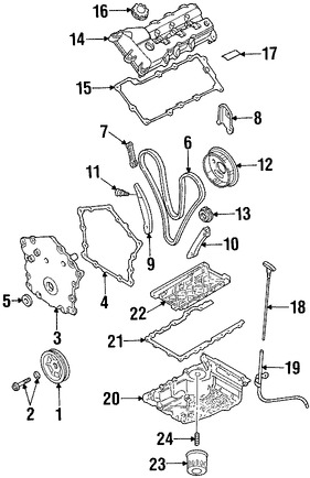 Foto de Guia de Cadena de Tiempo Original para Chrysler Dodge Marca CHRYSLER Nmero de Parte 4792104