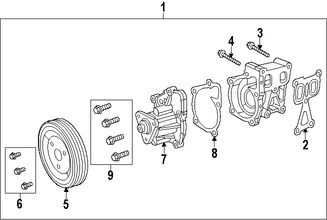 Foto de Empacadura de la bomba de agua del motor Original para Jeep Dodge Chrysler Fiat Marca CHRYSLER Nmero de Parte 68046028AA