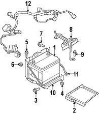 Foto de Soporte de la Bandeja de la batera Original para Dodge Avenger Chrysler Sebring Chrysler 200 Marca CHRYSLER Nmero de Parte 5155605AC