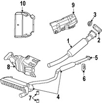 Foto de Sujetador Sistema de Escape Original para Jeep Dodge Chrysler Marca CHRYSLER Nmero de Parte 5105110AB