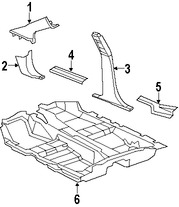 Foto de Travesa Original para Chrysler Sebring 2009 2010 Dodge Avenger 2009 2010 Marca CHRYSLER Nmero de Parte XQ85XDVAE