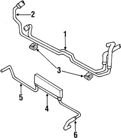 Foto de Manguera de Enfriado de Aceite Transmisin Automtica Original para Chrysler Cirrus Chrysler Sebring Dodge Stratus Plymouth Breeze Marca CHRYSLER Nmero de Parte 4610051