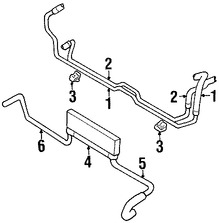 Foto de Manguera de Enfriado de Aceite Transmisin Automtica Original para Chrysler Cirrus Chrysler Sebring Dodge Stratus Marca CHRYSLER Nmero de Parte 4546693