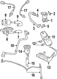 Foto de Solenoide de Purga del Canister Original para Dodge Magnum Dodge Challenger Dodge Charger   Chrysler 300 Marca CHRYSLER Nmero de Parte 4891738AB