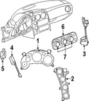 Foto de Interruptor de seguridad de Arranque del Embrague Original para Dodge Viper Mitsubishi Raider Marca CHRYSLER Nmero de Parte 53007944AB