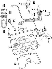 Foto de Cuello Depsito de Combustible Original para Dodge Viper 2003 2004 2005 2006 2008 Marca CHRYSLER Nmero de Parte 5290917AE