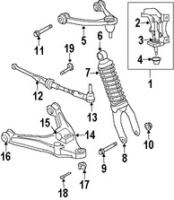 Foto de Tornillo de Brazo de Control de Suspension Original para Plymouth Chrysler Dodge Marca CHRYSLER Nmero de Parte 6504189