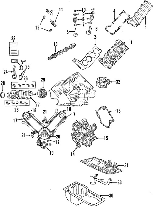 Foto de Vlvula de Escape del Motor Original para Jeep Grand Cherokee 2003 Jeep Liberty 2002 2003 Marca CHRYSLER Nmero de Parte 53021571AA