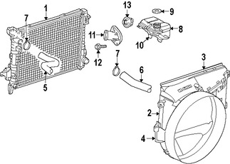 Foto de Manguera de Tanque Recuperacin de Refrigerante Original para Dodge Ram 1500 Dodge Ram 2500 Dodge Ram 3500 Marca CHRYSLER Nmero de Parte 52004922