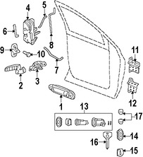 Foto de Control Remoto Inalmbrico Puerta y Alarma Original para Dodge Ram 2500 2009 Dodge Ram 3500 2009 Dodge Caliber 2010 2011 2012 Chrysler  2007 Marca CHRYSLER Parte #68026372AB