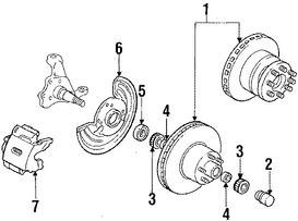 Foto de Tapa de Polvo de Rodamiento Original para Dodge Marca CHRYSLER Nmero de Parte 3634741