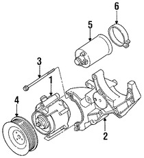 Foto de Polea de Bomba de Aire Original para Dodge Ram 1500 Dodge Ram 2500 Dodge Ram 3500 Marca CHRYSLER Nmero de Parte 53008638