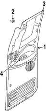 Foto de Clip de Panel de Moldura Pilar A Original para Dodge Ram 1500 Dodge Ram 2500 Dodge Ram 3500 Jeep Grand Cherokee Marca CHRYSLER Nmero de Parte 55214846