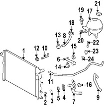 Foto de Manguera de Refrigerante Original para Dodge Sprinter 2500 2007 2008 2009 Dodge Sprinter 3500 2007 2008 2009 Marca CHRYSLER Nmero de Parte 68013651AA