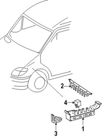 Foto de Rele de Descongelador Vidrio Trasero Original para Dodge Sprinter 2500 2008 2009 Dodge Sprinter 3500 2008 2009 Marca CHRYSLER Nmero de Parte 5120360AB