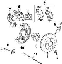 Foto de Kit de reparacin de Mordaza de Freno Original para Dodge Sprinter 2500 2007 2008 2009 Marca CHRYSLER Nmero de Parte 68006731AA