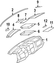 Foto de Cubierta de Panel de Instrumentos Original para Dodge Sprinter 2500 2007 2008 2009 Dodge Sprinter 3500 2007 2008 2009 Marca CHRYSLER Nmero de Parte 68010378AA