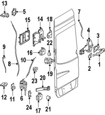 Foto de Motor Accionadro de Cerradura del Baul Original para Dodge Sprinter 2500 2007 2008 2009 Dodge Sprinter 3500 2007 2008 2009 Marca CHRYSLER Nmero de Parte 68017888AA