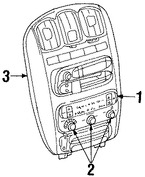 Foto de Perilla de Control de Calefaccin Original para Dodge Caravan Dodge Grand Caravan Chrysler Town & Country Chrysler Marca CHRYSLER Nmero de Parte 5019526AA