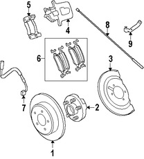 Foto de Soporte de Elevacin del Vidrio Trasero Original para Chrysler Town & Country Dodge Grand Caravan Dodge Journey Marca CHRYSLER Nmero de Parte 68227800AA