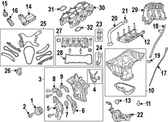 Foto de Cobertor de la Caja de Filtro de Aceite Original para Chrysler Dodge Jeep Marca CHRYSLER Nmero de Parte 68191350AA