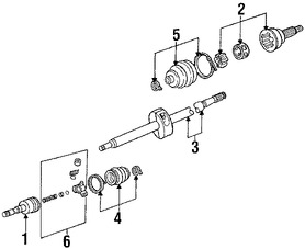 Foto de Juego Bota para Junta Homocinetica Original para Chrysler Dodge Plymouth Marca CHRYSLER Nmero de Parte 4384704