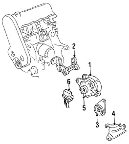 Foto de Polea del Alternador Original para Dodge Plymouth Marca CHRYSLER Nmero de Parte 5227174