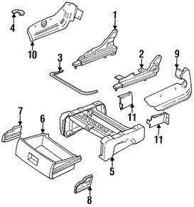 Foto de Manilla de Ajuste de Reclinacion Asiento Trasero Original para Chrysler Dodge Plymouth Marca CHRYSLER Nmero de Parte 4477473