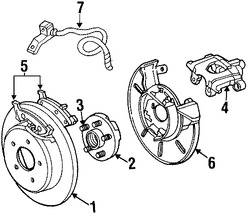 Foto de Cubierta de Polvo de Frenos Original para Chrysler Dodge Eagle Plymouth Marca CHRYSLER Nmero de Parte 4728110