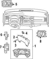 Foto de Interruptor de faro Original para Dodge Dakota Mitsubishi Raider Marca CHRYSLER Nmero de Parte 56049120AD
