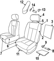 Foto de Almohadilla Calentadora de Asiento Original para Dodge Dakota 2008 2009 2010 2007 Marca CHRYSLER Nmero de Parte 5189821AA