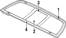 Foto de Cristal Trasero Original para Dodge Dakota Mitsubishi Raider Marca CHRYSLER Nmero de Parte 55255676AC