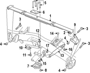 Foto de Enganche de cubierta de parachoques Original para Dodge Dakota Dodge Durango Jeep Wrangler Marca CHRYSLER Nmero de Parte 6503815