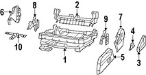 Foto de Panel lateral de Asiento Original para Dodge Nitro 2010 Jeep Liberty 2010 2011 2012 2008 2009 Marca CHRYSLER Nmero de Parte 1FY191K7AA