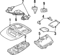 Foto de Lente de luz de mapa Original para Dodge Ram 2500 Dodge Ram 3500 Dodge Ram 1500 Marca CHRYSLER Nmero de Parte 5183270AA