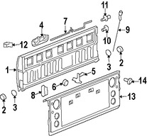 Foto de Manilla de Puerta Posterior Original para Dodge Ram 2500 Dodge Ram 3500 Dodge Ram 1500 Marca CHRYSLER Nmero de Parte 55276236AD