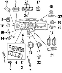 Foto de Bombilla de Panel de Instrumentos Original para Jeep Liberty Dodge Ram 1500 Dodge Ram 2500 Dodge Ram 3500 Marca CHRYSLER Nmero de Parte 4839738AA